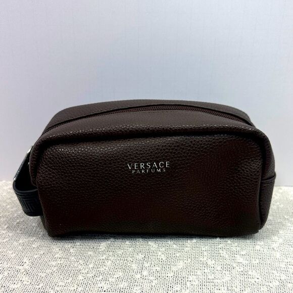 VERSACE Turkish Airlines Toiletry Cosmetics Maekup Travel Bag - Picture 1 of 14